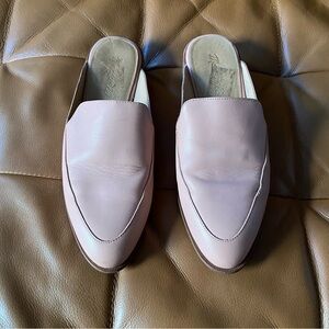 Madewell Frances Skimmer in Blush Pink Leather